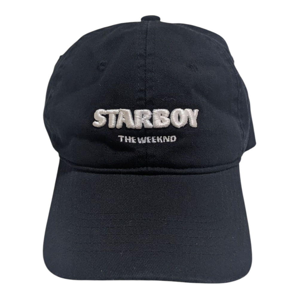 The Weeknd Starboy Embroidered Graphic Cotton Black Baseball Cap Hat One Size